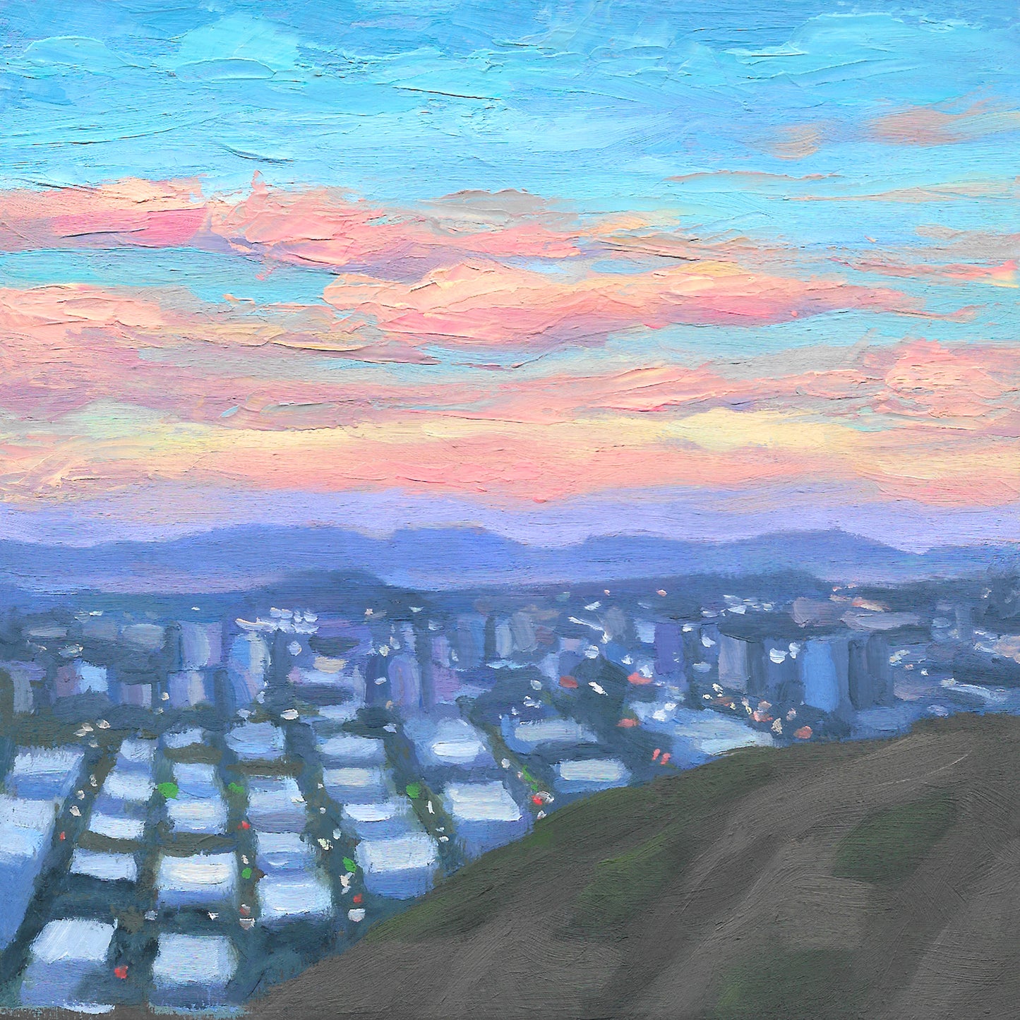 Pink Clouds Painting