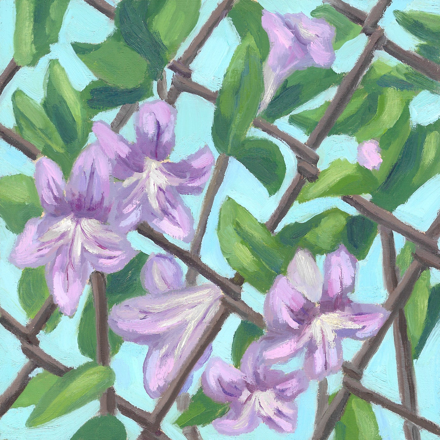 Trumpet Vines Painting